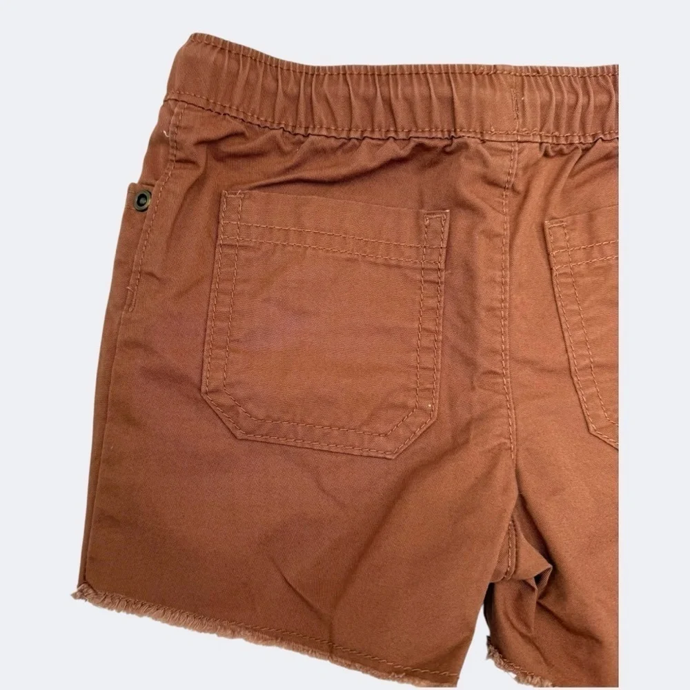Carter’s Baby Pull-on Poplin Brown Casual Shorts with Drawstring 12 Months